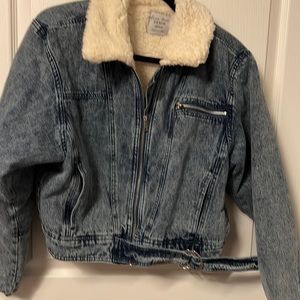 Sherpa like lined Jean jacket